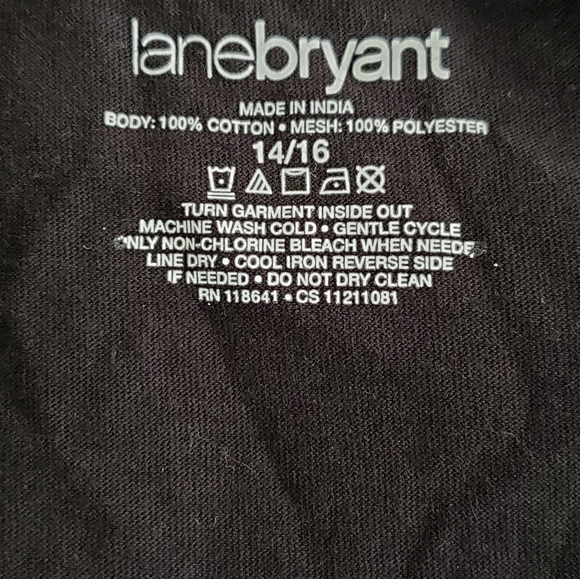 Lane Bryant 14 sequin sparkle black tank camisole - Picture 10 of 16